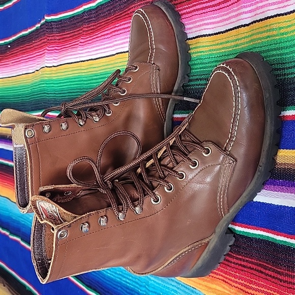 Vtg Red Wings Boots - Picture 4 of 12